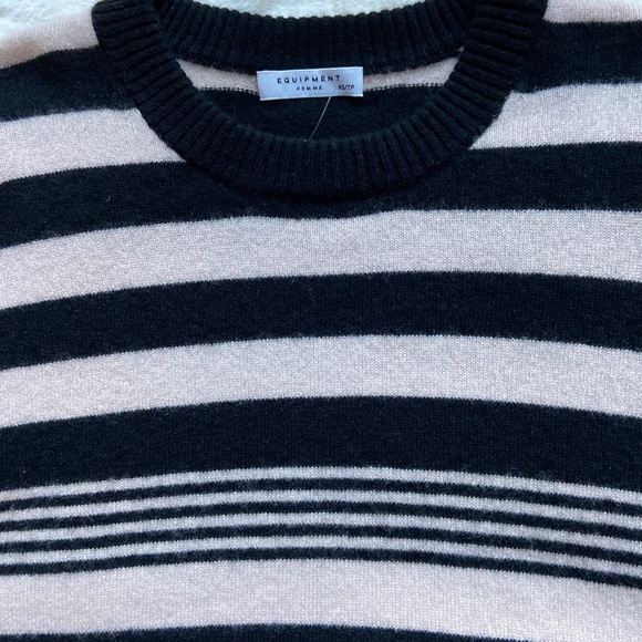 Equipment Femme Stripped 100% Cashmere Sweater - Picture 6 of 8